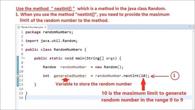 Java - Generate Random Numbers смотреть онлайн
