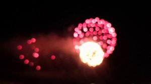 Феерверк в честь открытия набережной в Ангарске