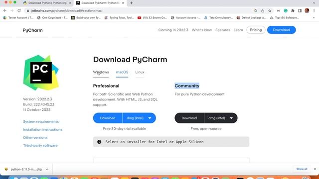 Day 1- Python PyCharm Download & Installation in Mac/Windows #python #pycharm #automationtesting смотреть онлайн