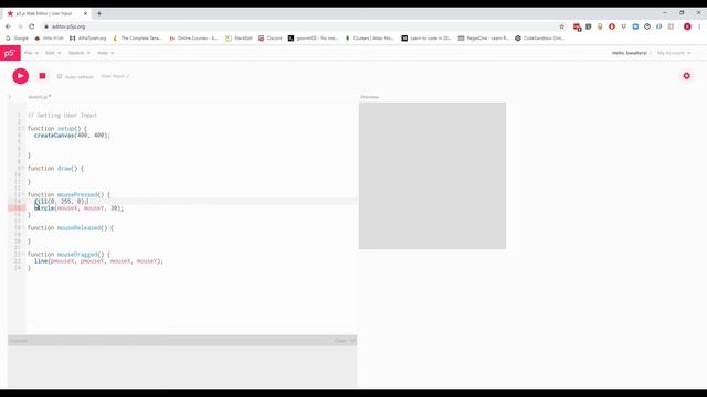 How to Get User Input in p5.js смотреть онлайн