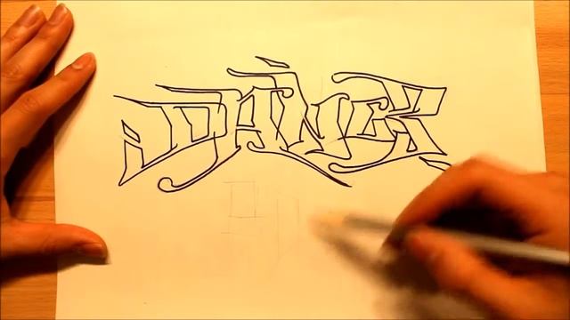 How to draw graffiti style characters Graphics Graffiti Illustration drawing tutorial смотреть онлайн