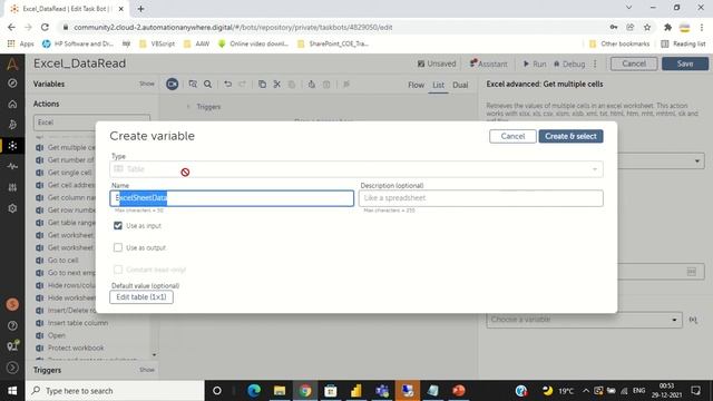 Automation Anywhere A360 - How to Read data from Excel File смотреть онлайн