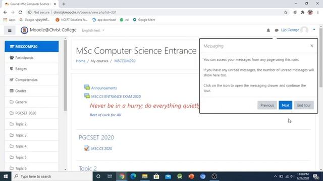 Online PG Entrance Test | Christ College(Autonomous) смотреть онлайн