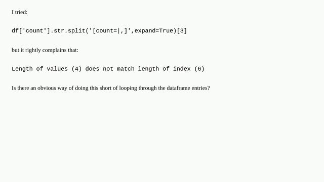 Use str.split() to set value of column in dataframe, but only for some rows смотреть онлайн