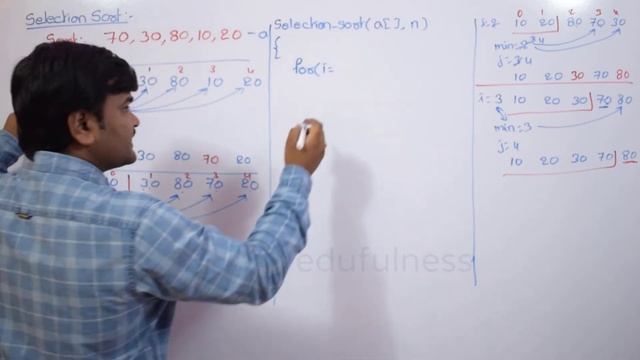 Selection Sort : Example, Algorithm, Time Complexity | Data Structures and Algorithms. смотреть онлайн