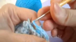 Шапочка  для БАНИ крючком 1 часть