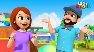 Впервые В Парке Аттракционов! ??| Развивающие Песенки Для Малышей | Little Angel На Русском