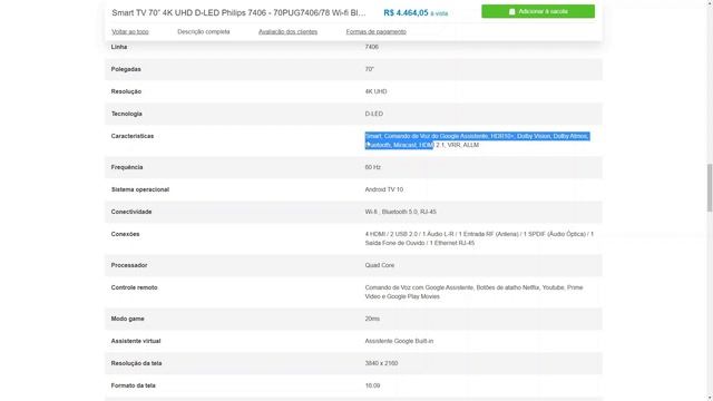 Smart TV TCL LED Ultra HD 4K P725 VS Philips PUG7406 - Qual comprar? смотреть онлайн