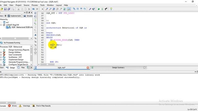 VHDL XILINX WORKING PROCEDURE смотреть онлайн