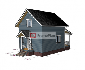 Двухэтажный дом 6 на 8 Павлово