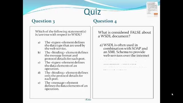 Lecture 3 Part 2 Inside a WSDL Quiz смотреть онлайн