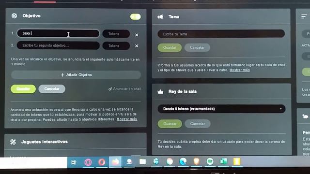 Configuración Stripchat