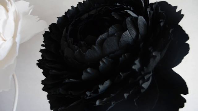 БОЛЬШИЕ ЦВЕТЫ ИЗ БУМАГИ, РОСТОВЫЕ ЦВЕТЫ. ПИОНЫ ИЗ ГОФРИРОВАННОЙ БУМАГИ.