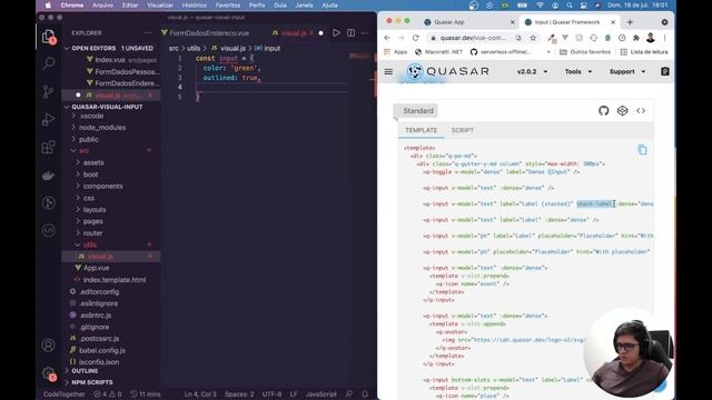 Quasar Framework 14 - Padronizando inputs em toda a aplicação смотреть онлайн