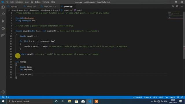 how to create power function in c++ || Tutorial for create power function in c++ смотреть онлайн