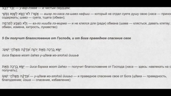 Псалом 23. Поднимите врата, верхи ваши! Перевод с древнееврейского языка