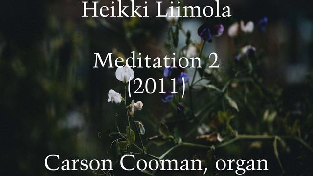 Heikki Liimola — Meditation 2 (2011) for organ смотреть онлайн