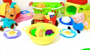 Свинка Пеппа и Три кота игрушки | Видео для детей | Мультики с игрушками | #видеодлядетей Мимимишки