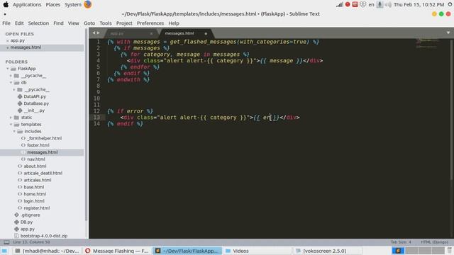 21 - Flask Web Development - Flash Messages смотреть онлайн