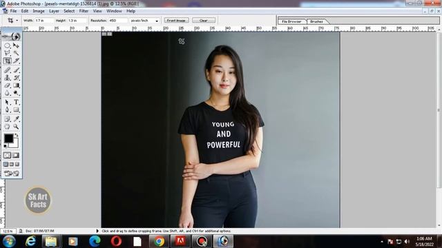 Photoshop Me Crop Tool Kaise use kare | how to use crop tool in Photoshop ! Photoshop Besic Tutoria смотреть онлайн