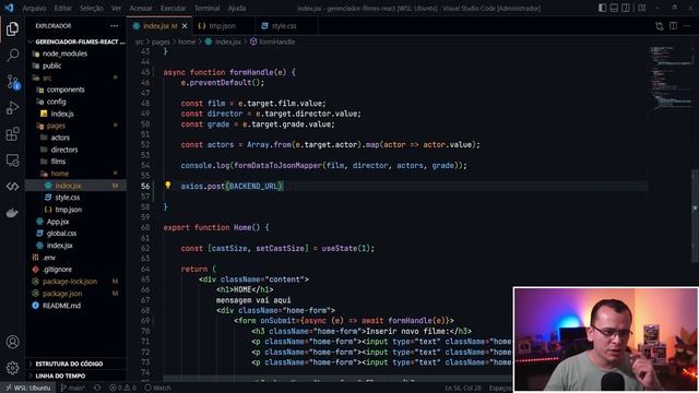 Requisição POST HTTP com AXIOS - FRONT END REACT #36 смотреть онлайн