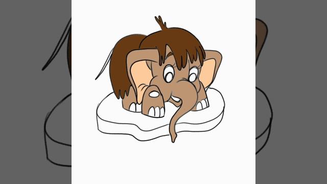 Мамонтёнок #советскиемультики #рисоватьнаibisP смотреть онлайн