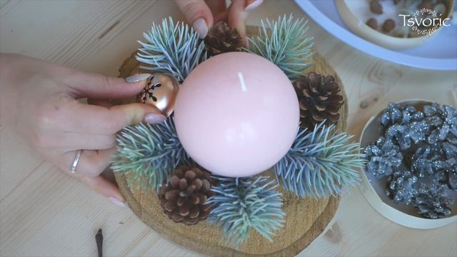 Christmas candle / Очень нежная Новогодняя свеча / DIY Tsvoric смотреть онлайн