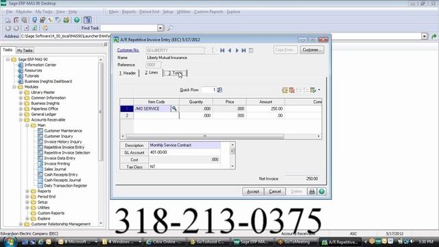 Sage 100 ERP Repetitive Invoice Entry How to Set-up and Use смотреть онлайн