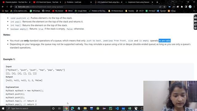 Implement Stack using Queues | Leetcode 225 | Stack | Queues | Day-5 смотреть онлайн