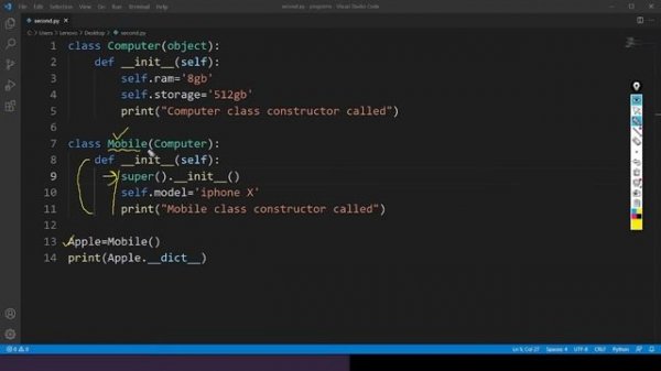 Super Function in Python | Object Oriented Programming in Python