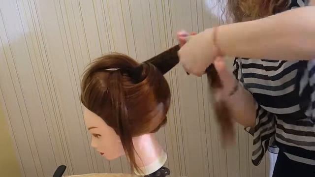 Прическа для волос "Ракушка"\\ Hairstyle for hair "Shell" смотреть онлайн