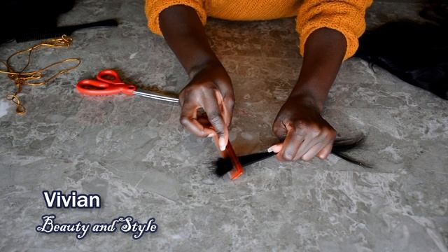 How I prep Human Hair Bundles For Ventilating | Cut And Get Rid of Burnt Ends for hair ventilation смотреть онлайн