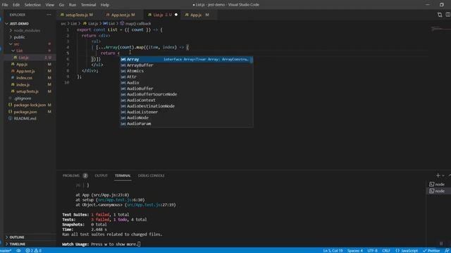Jest - React Testing - Part 3 смотреть онлайн