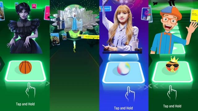 Wednesday Dance ? Disney Princesses ? Lisa Money ? Blippi- Tiles Hop EDM Rush Gameplay ? смотреть онлайн