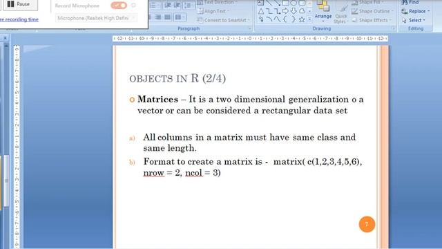 R Programming - Objects and Data Structures смотреть онлайн