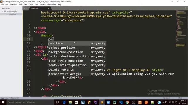 Crud Application using vue js with PHP & MySQL part 3 смотреть онлайн