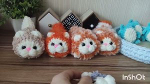 Котики милашки по МК от Ольги/Носочки вяжутся