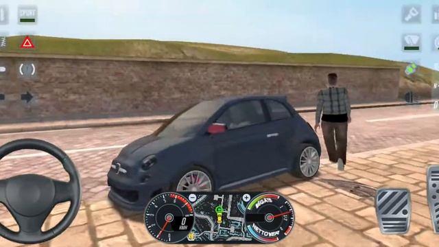 Taxi Sim 2020 | Driving Fiat 500 Abarth In City Car Drive ? Car Games Android IOS Mobiles Gameplay