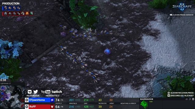 ЖАРЬ КАК RUFF: Новые битвы креативного террана из Америки, который вжарит кому угодно в StarCraft I