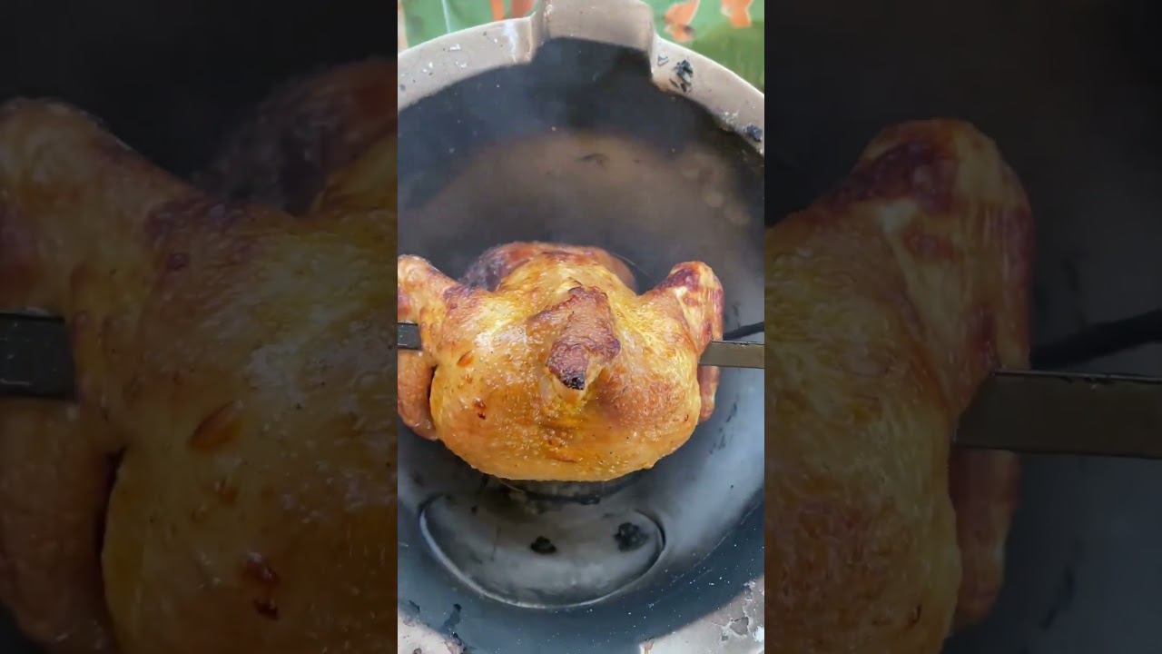 Тест тандыра «четыре стихии». Приготовление курицы.