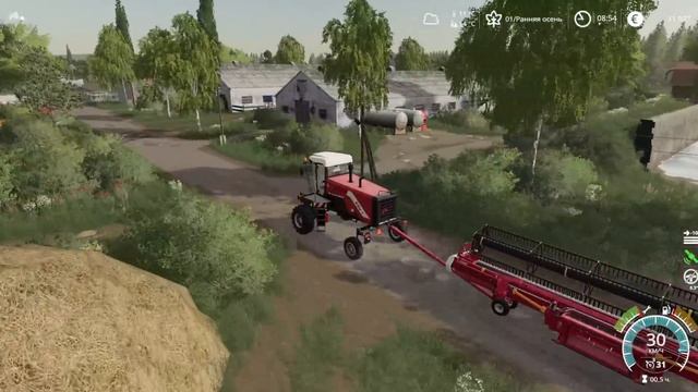 Заготовка сена на Ростсельмаш КСУ-1 // Новотроицкий с сезонами # 21 // Farming simulator 19 смотреть онлайн