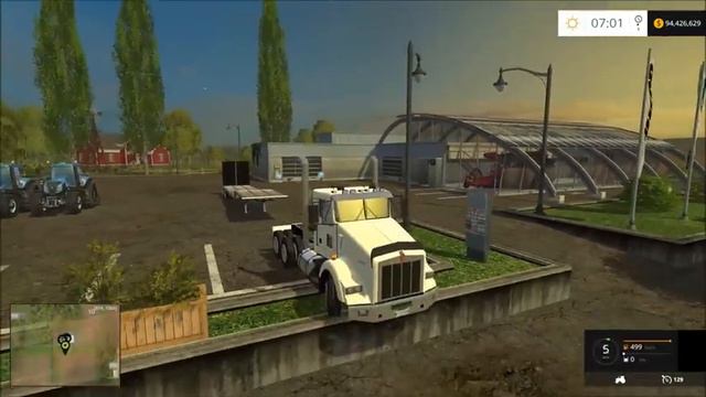 Farming Simulator 2015 Mod Review #20 Kenworth Semi/DropDreck Trailer