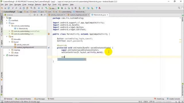 How to create a Custom Dialog in Android Studio # Tutorial смотреть онлайн