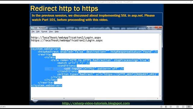 Redirect http to https in IIS in arabic смотреть онлайн