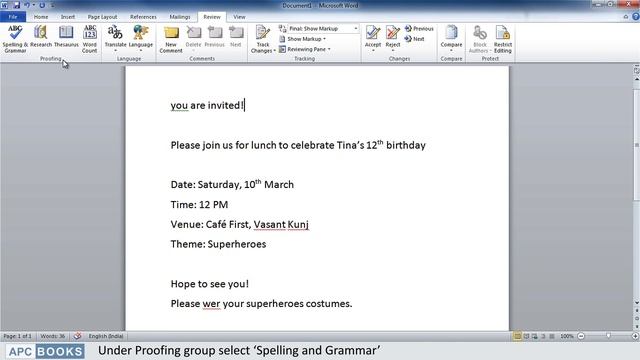 Microsoft Word 2010- Spell Check and Grammar смотреть онлайн