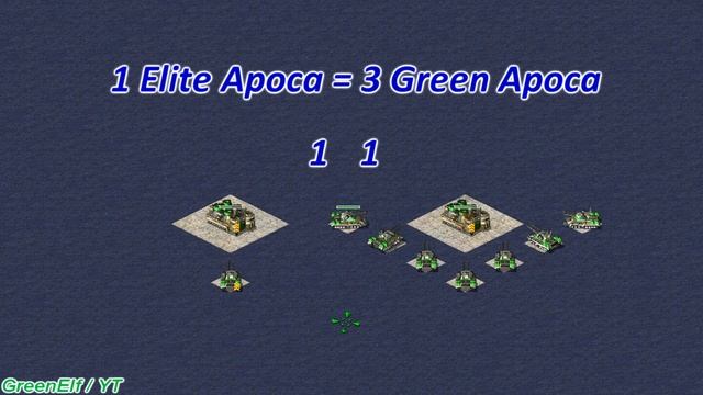 1 Elite Apocalypse vs Greens | Red Alert 2 | смотреть онлайн