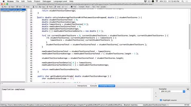 7.9. (Part 2) Grade Book Modification - Java смотреть онлайн