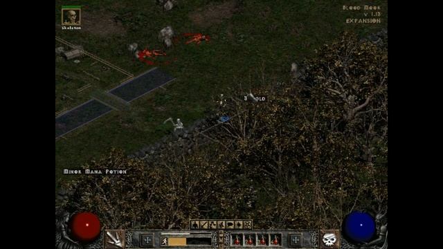 Diablo 2 LoD Skellymancer Necromancer Walkthrough - Part 1: Den of Evil смотреть онлайн