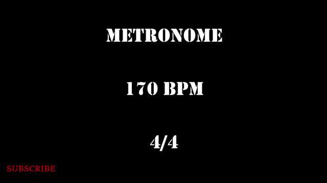 METRONOME 170 BPM 4/4 смотреть онлайн