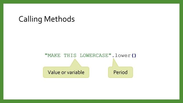 Calling Functions смотреть онлайн